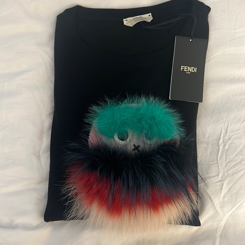 FENDI wool monster jumper Size 44 NWT